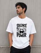 Silence Is Power Unisex Oversized Standard T-Shirt