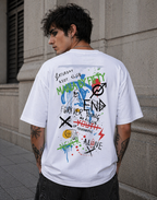 Backside Trendy Unisex Oversized Standard T-Shirt