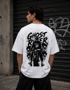 Ghost Rider - Back and Front Terry Oversized Tee