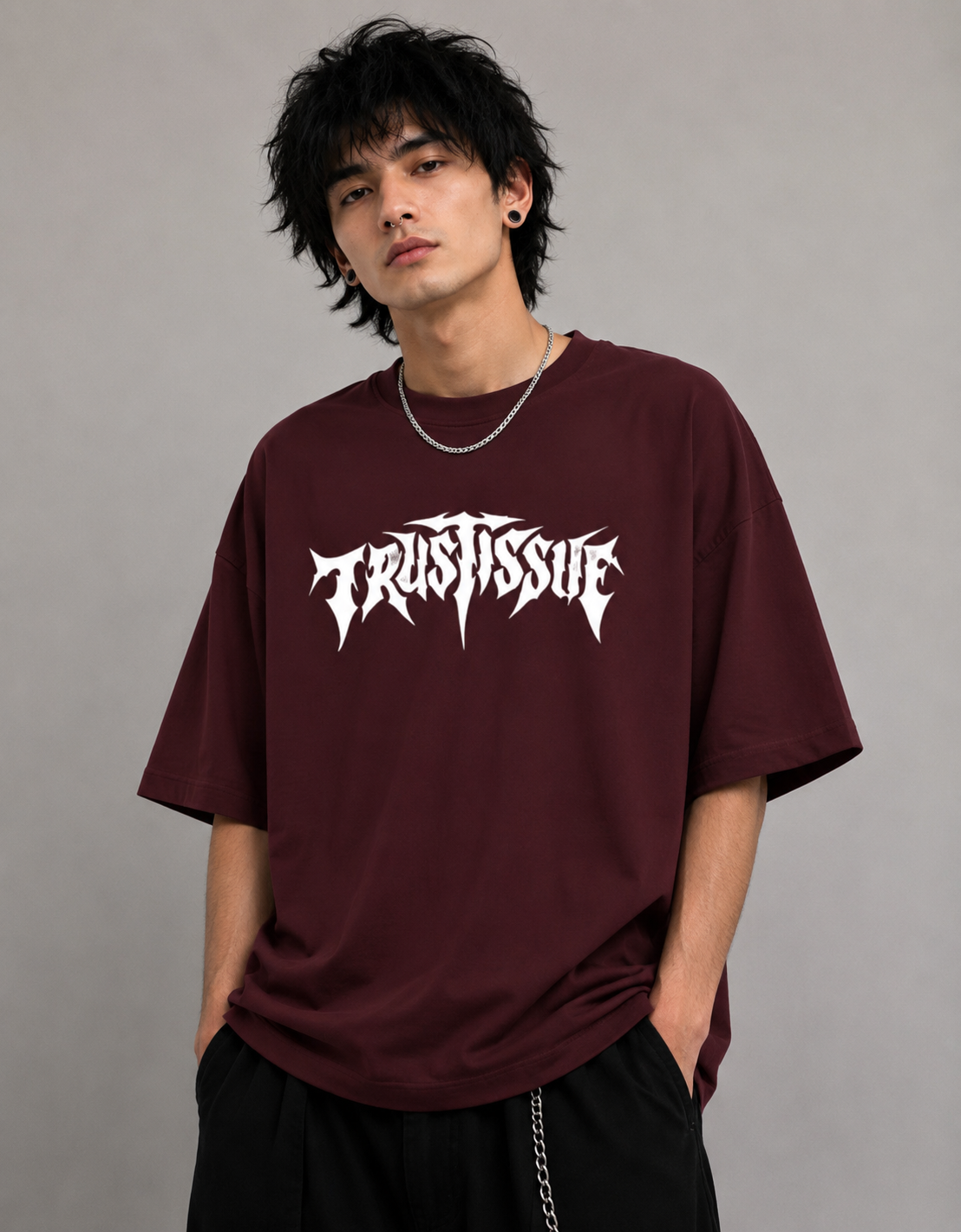 Trendy Front and Back Terry Oversized Tee