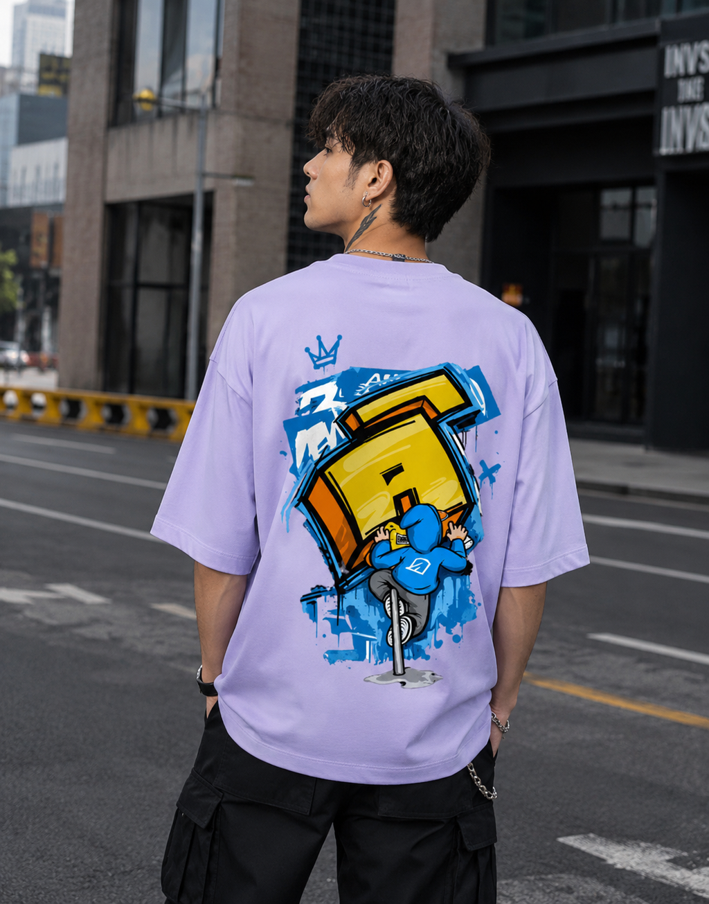 CRISIS - Back and Front Terry Oversized Tee
