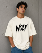 WOLF - Back and Front Terry Oversized Tee