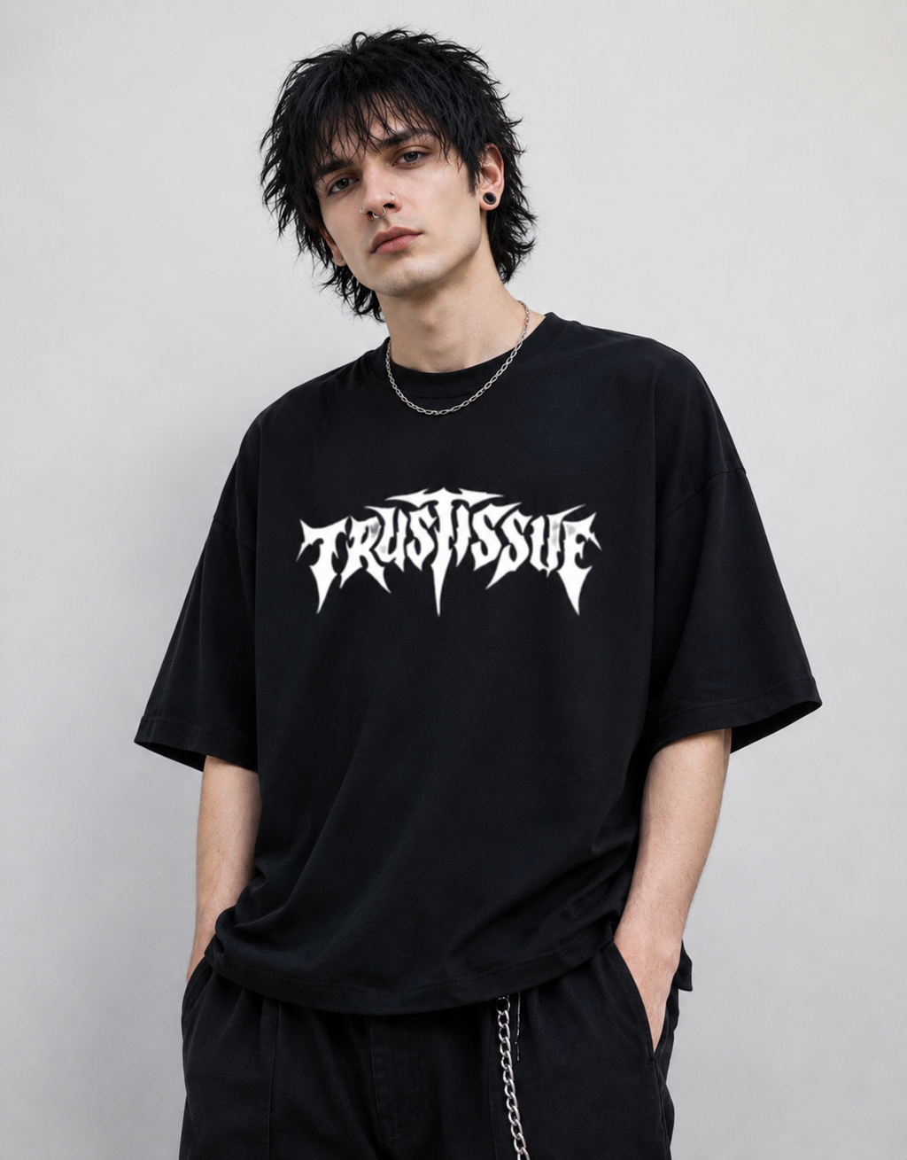 Trendy Front and Back Terry Oversized Tee