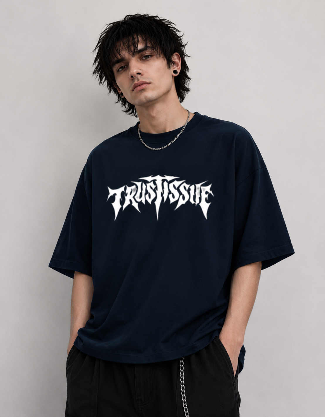 Trendy Front and Back Terry Oversized Tee