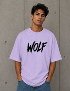 WOLF - Back and Front Terry Oversized Tee