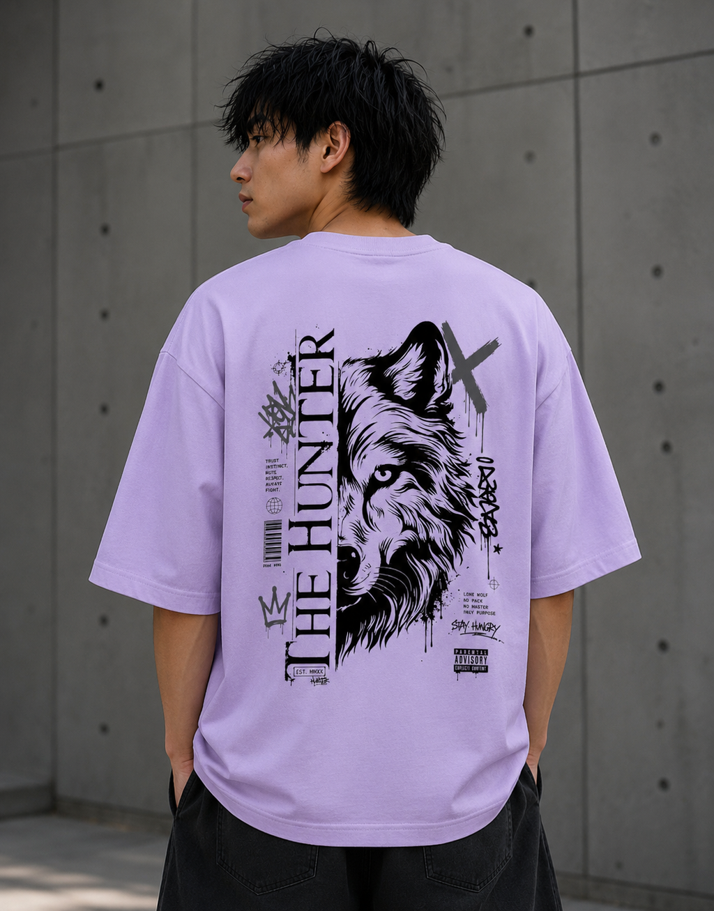 Don't Look Back - Front and Back Oversized Classic T-Shirt