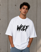 WOLF - Back and Front Terry Oversized Tee