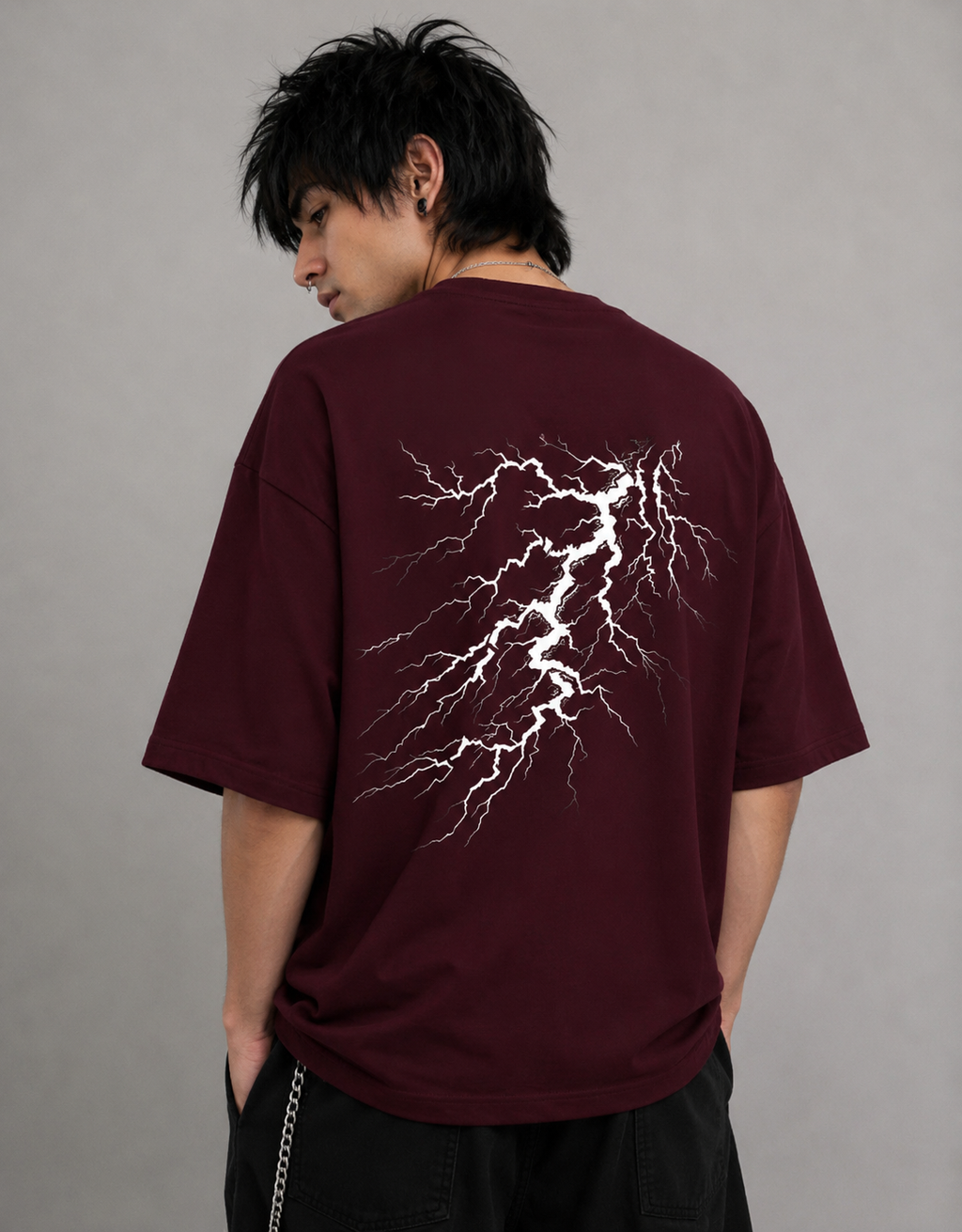 Trendy Front and Back Terry Oversized Tee