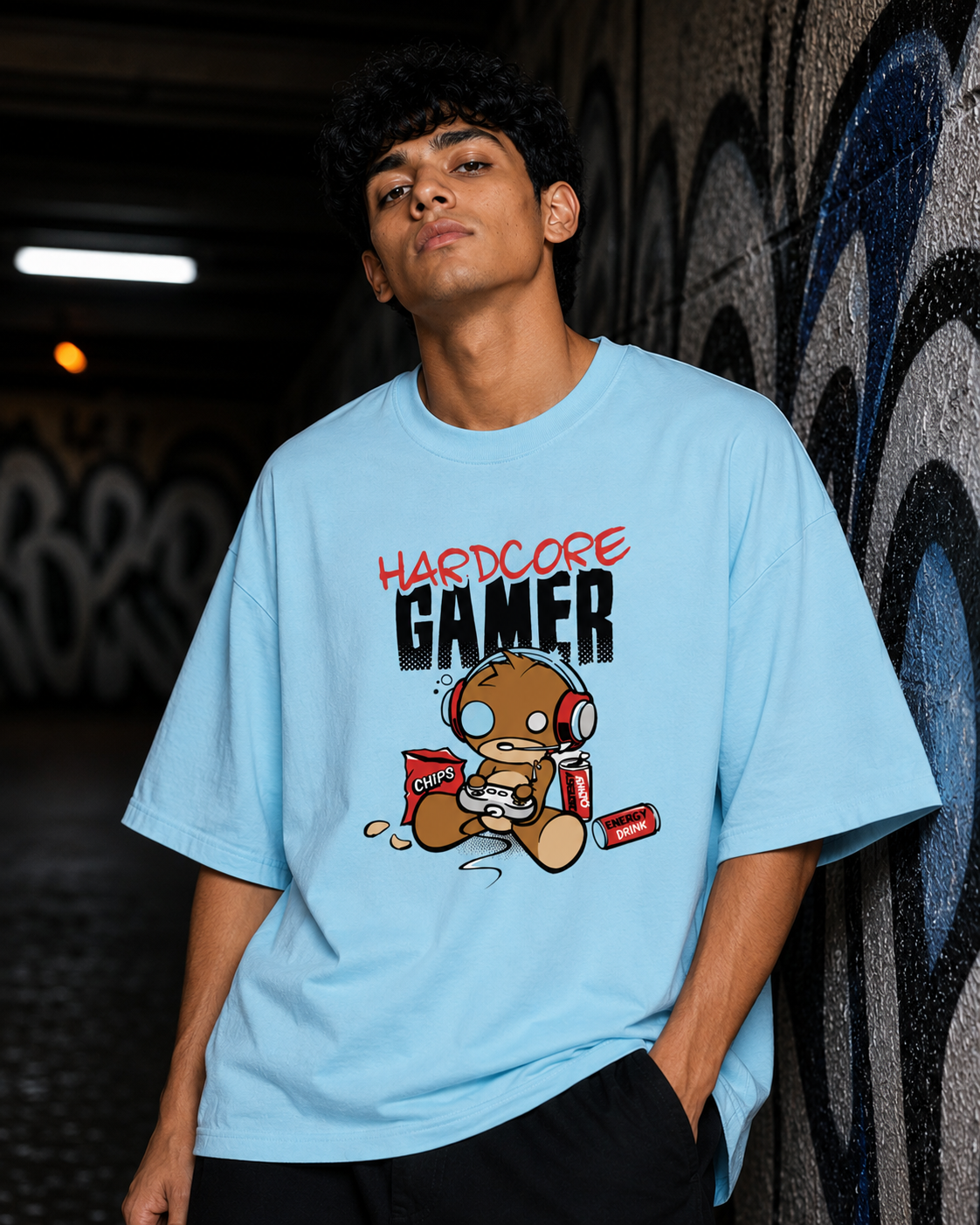 Hardcore Gamer - Oversized Classic T-Shirt