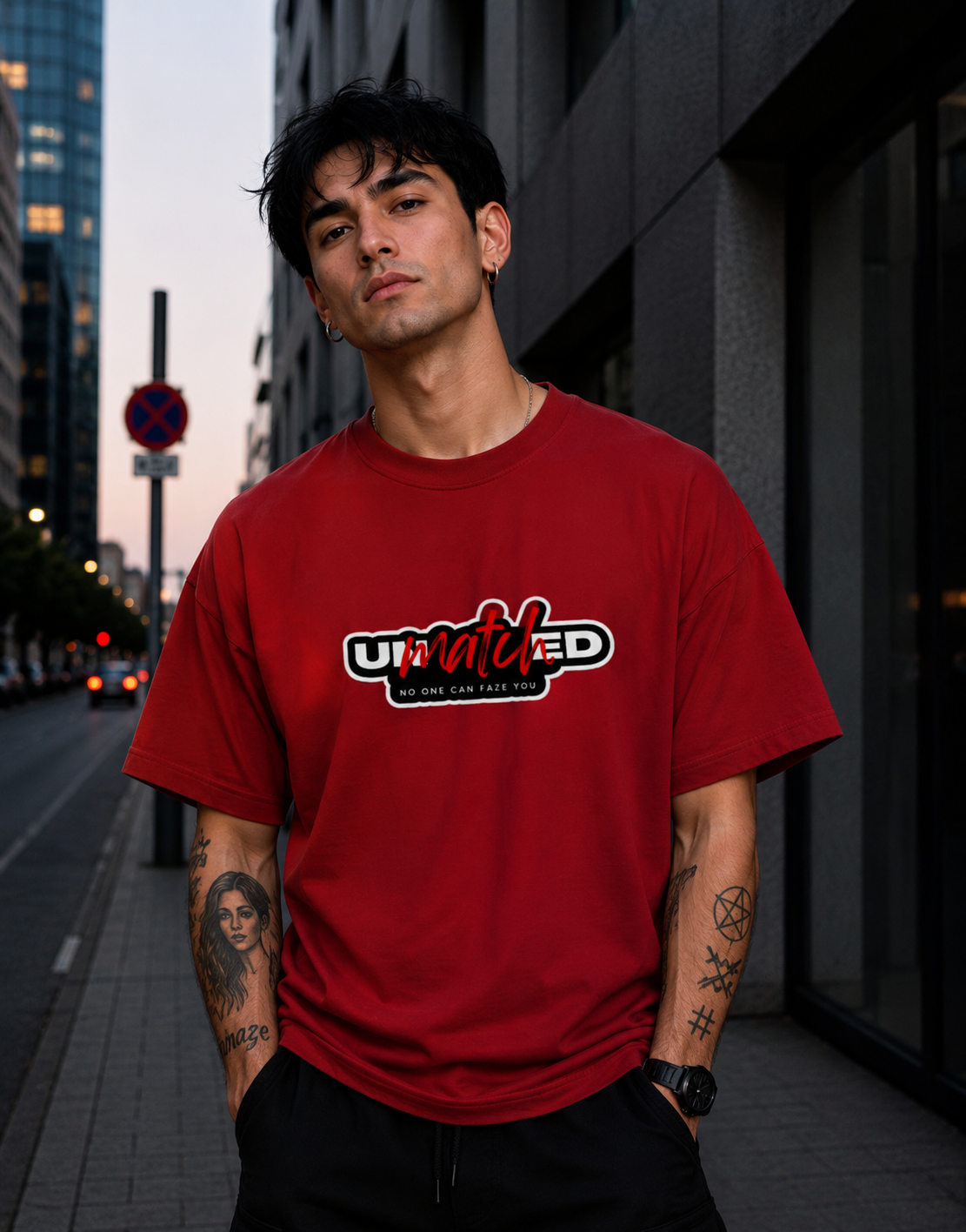 Unmatched - Front and Back Terry Oversized Tee