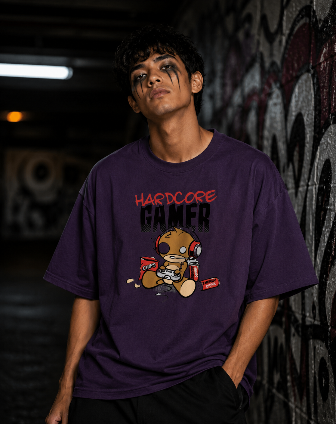 Hardcore Gamer - Oversized Classic T-Shirt