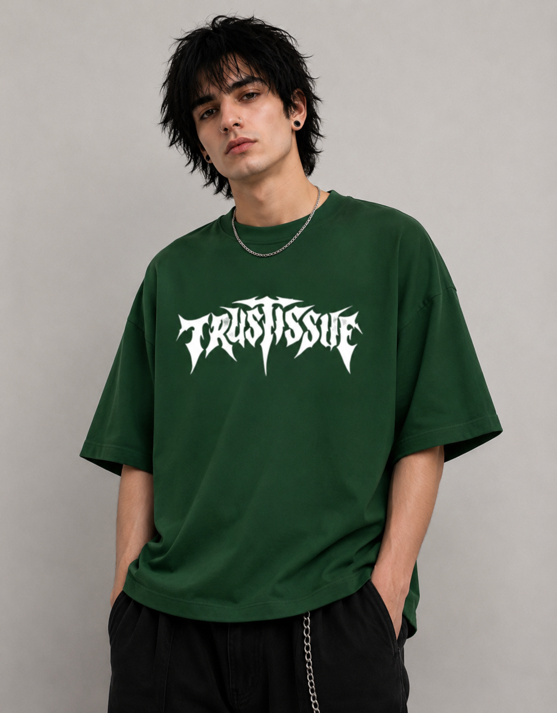 Trendy Front and Back Terry Oversized Tee