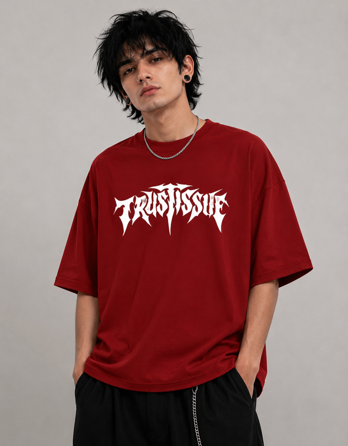 Trendy Front and Back Terry Oversized Tee