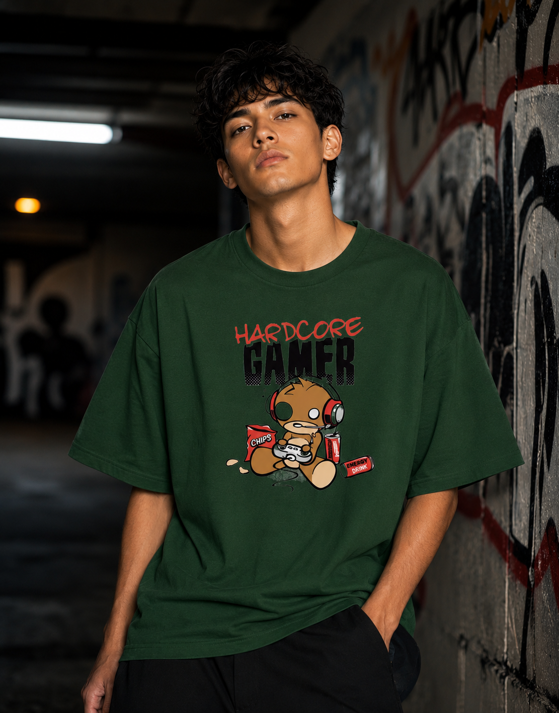 Hardcore Gamer - Oversized Classic T-Shirt