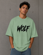 WOLF - Back and Front Terry Oversized Tee