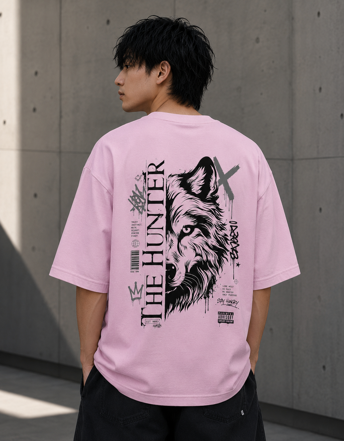 Don't Look Back - Front and Back Oversized Classic T-Shirt