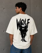 WOLF - Back and Front Terry Oversized Tee
