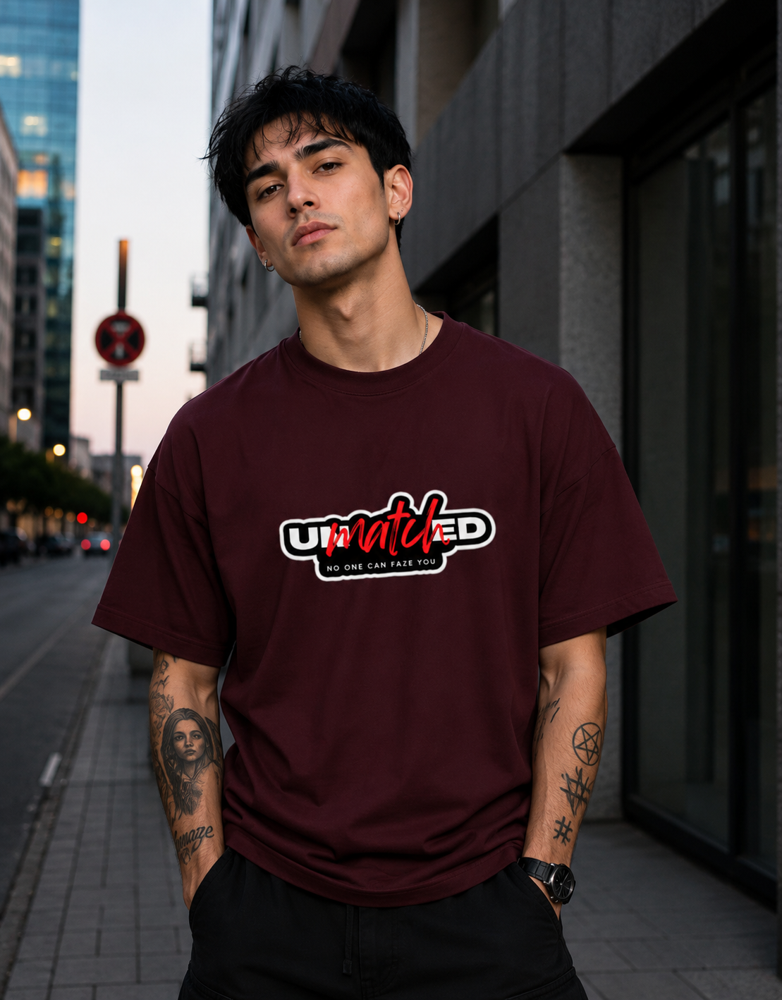 Unmatched - Front and Back Terry Oversized Tee