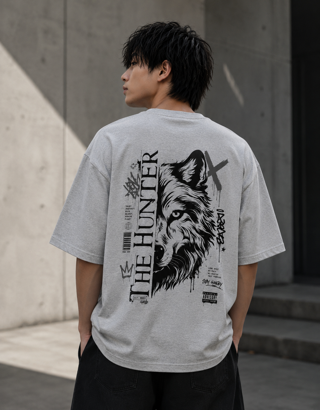 Don't Look Back - Front and Back Oversized Classic T-Shirt