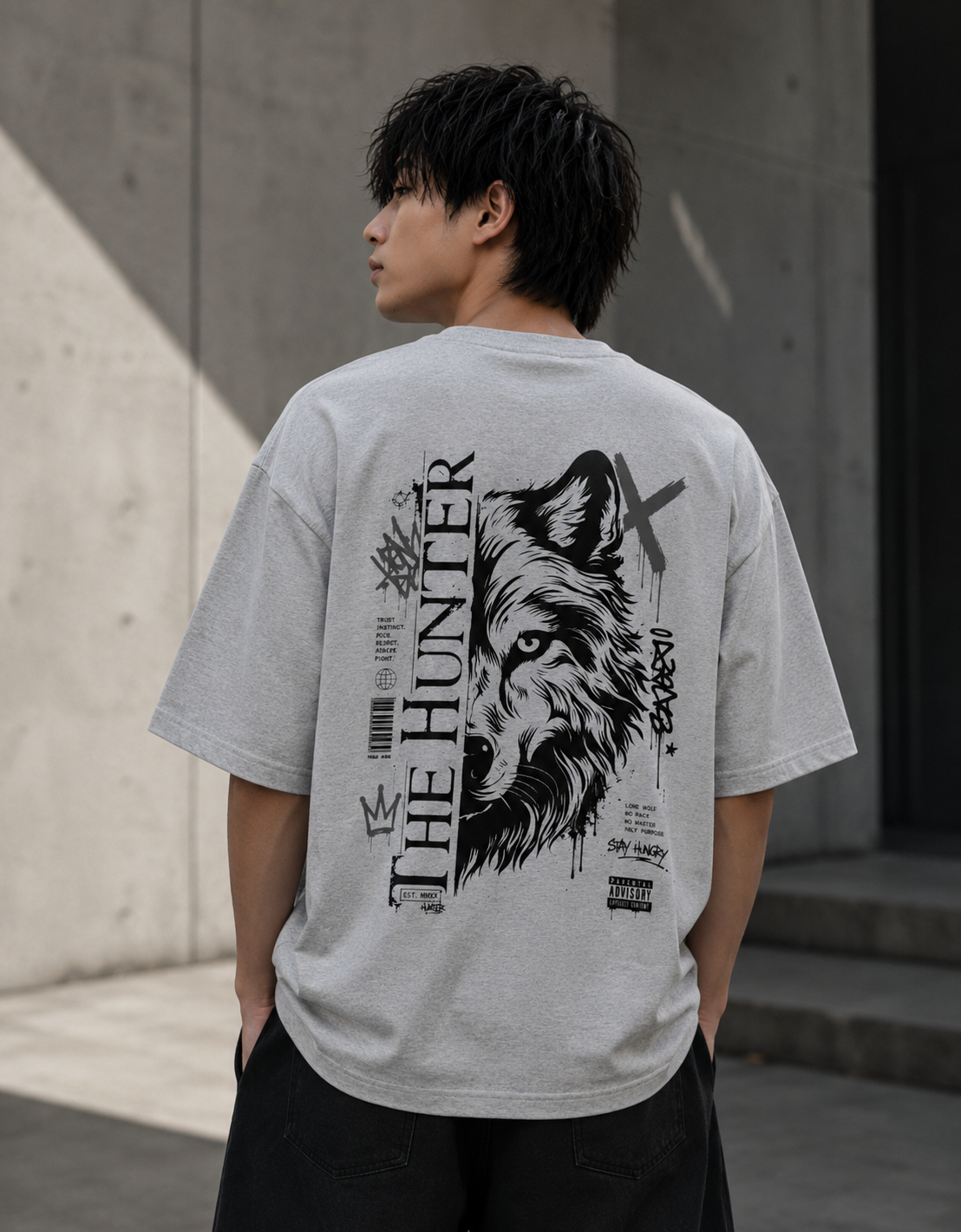 Don't Look Back - Front and Back Oversized Classic T-Shirt