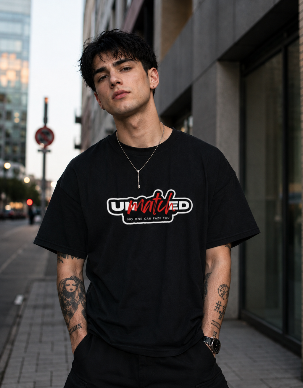 Unmatched - Front and Back Terry Oversized Tee
