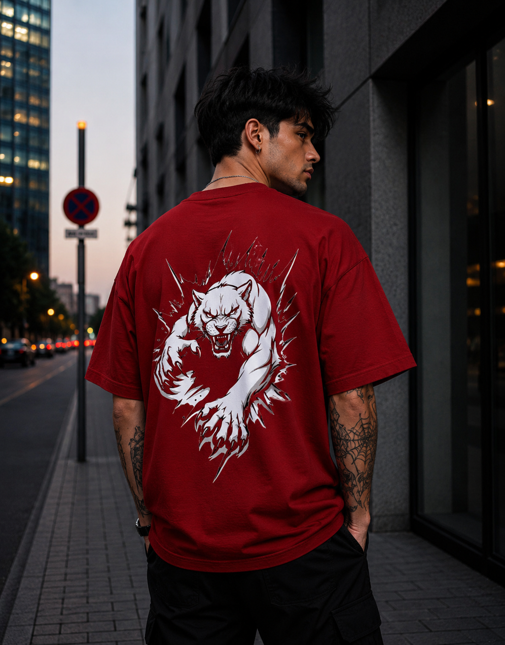 Unmatched - Front and Back Terry Oversized Tee