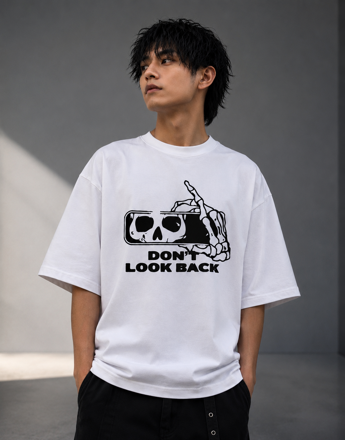 Don't Look Back - Front and Back Oversized Classic T-Shirt
