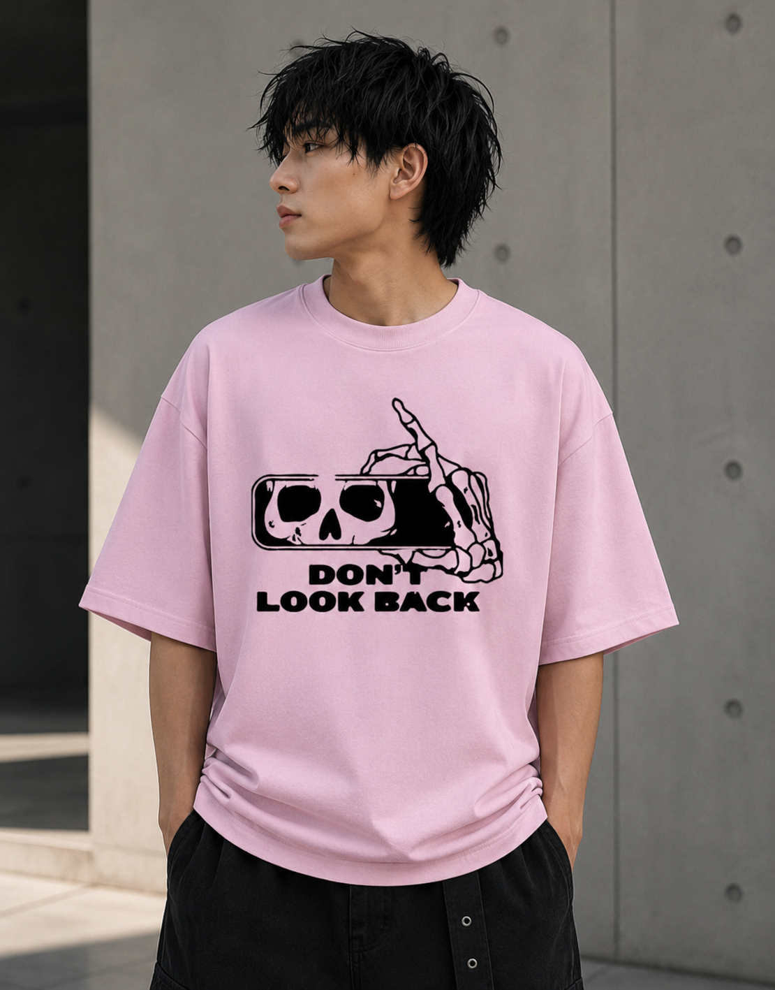 Don't Look Back - Front and Back Oversized Classic T-Shirt