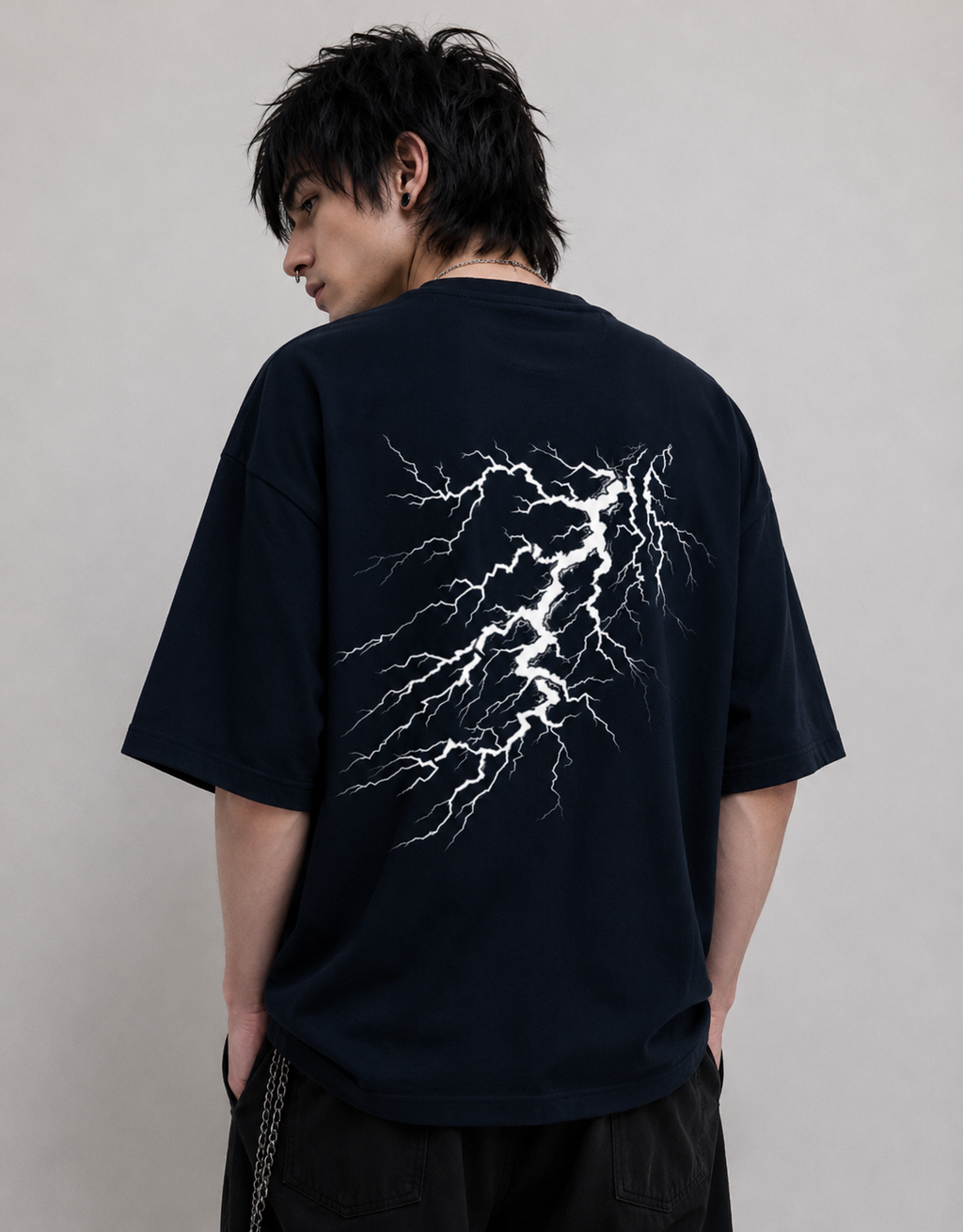 Trendy Front and Back Terry Oversized Tee