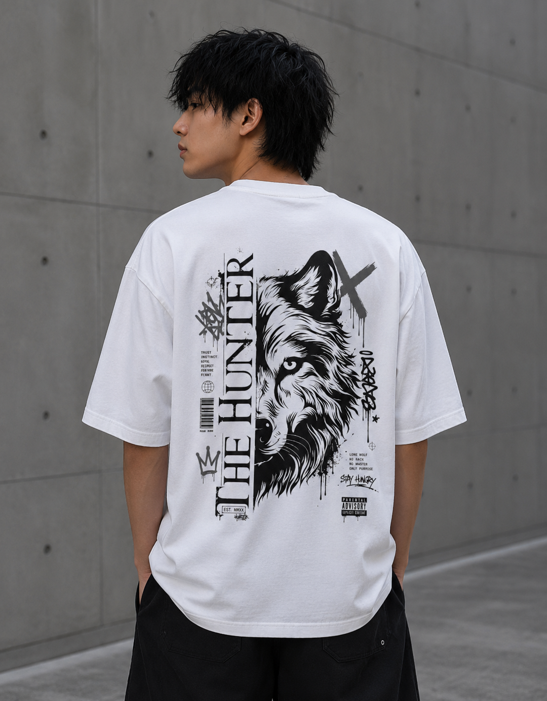 Don't Look Back - Front and Back Oversized Classic T-Shirt