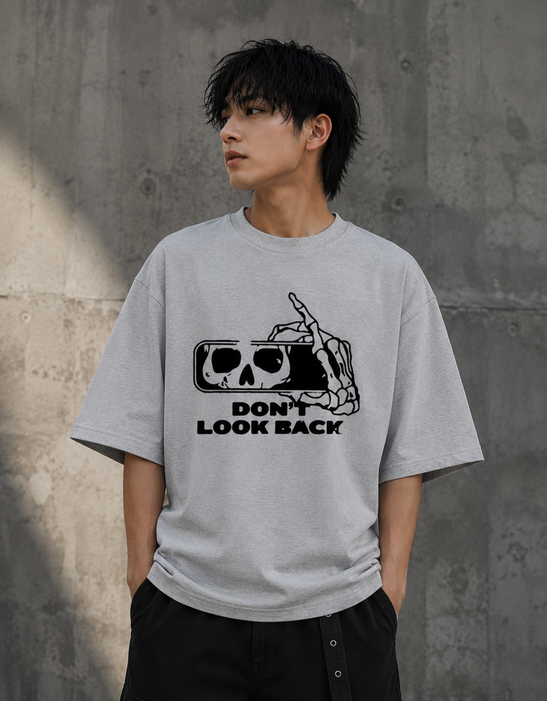 Don't Look Back - Front and Back Oversized Classic T-Shirt