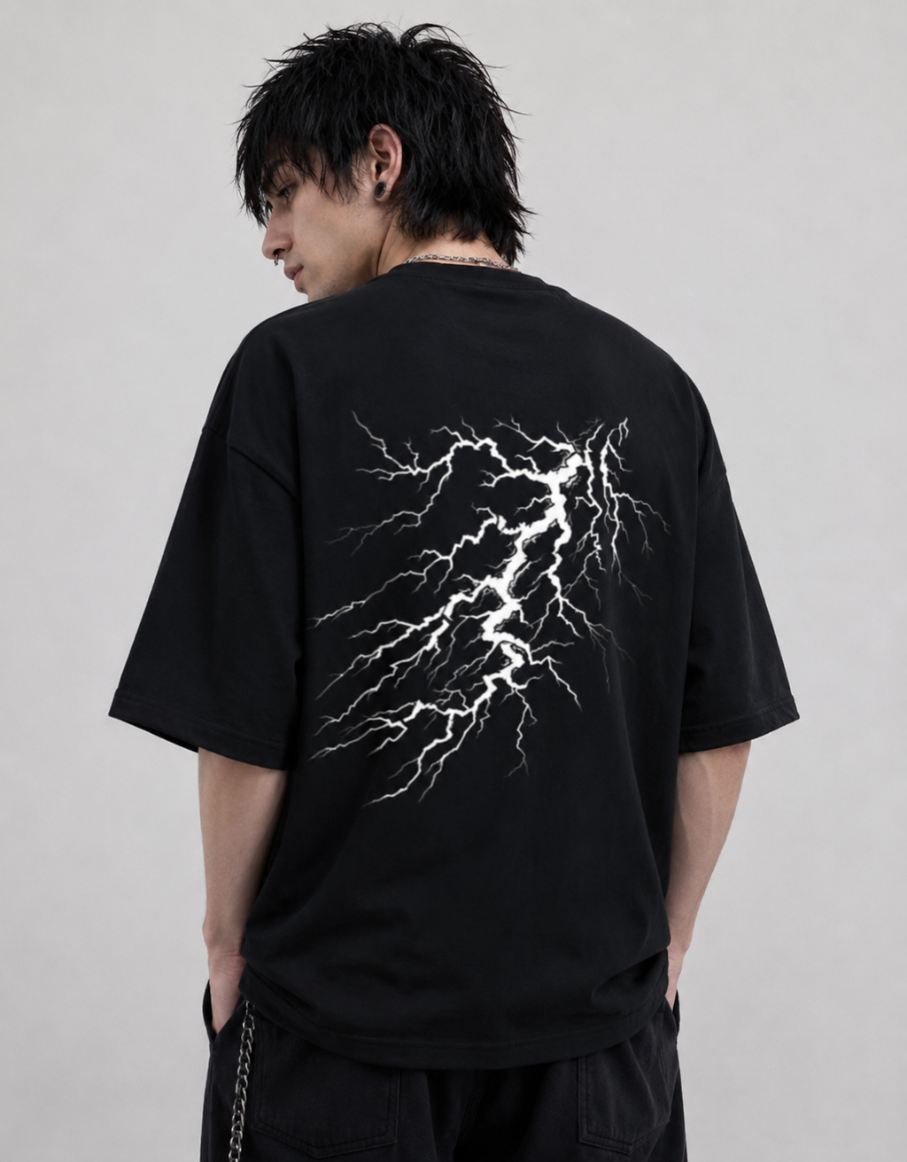 Trendy Front and Back Terry Oversized Tee