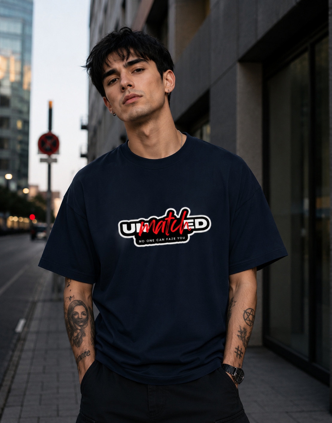 Unmatched - Front and Back Terry Oversized Tee